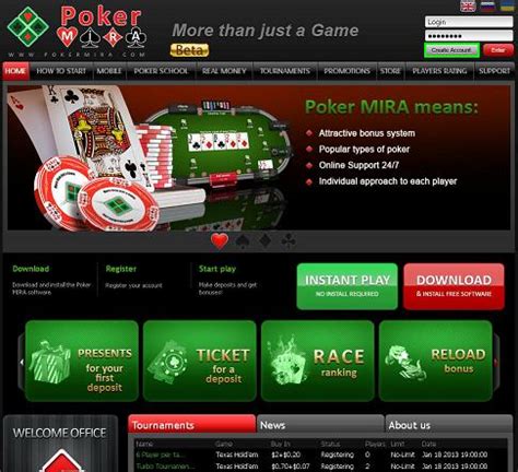 Poker mira sem depósito código bónus