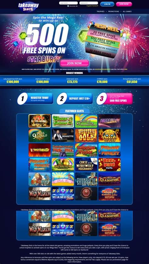 Takeaway slots casino review